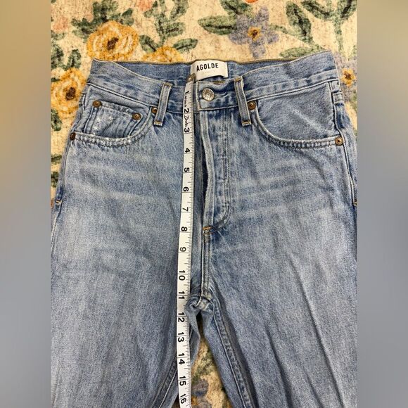 AGOLDE Jamie High Rise Classic Jean Distressed 23 light Wash - Picture 3 of 8